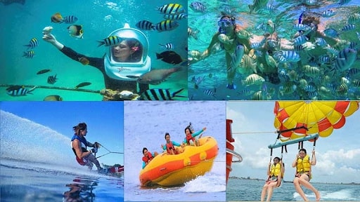 Adventure tour water sports at benoa beach