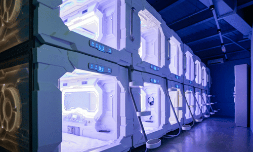 Stay in a capsule hote